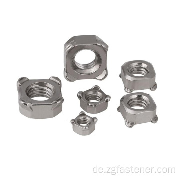 SUS304/316 Edelstahlquadratmuttern Din928